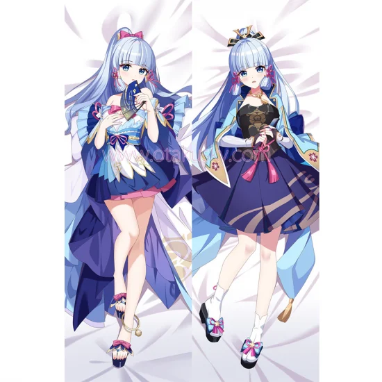 Genshin Impact Dakimakura Kamisato Ayaka Body Pillow Case 25