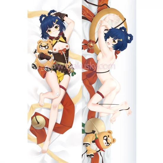 Genshin Impact Dakimakura Xiangling Body Pillow Case 02