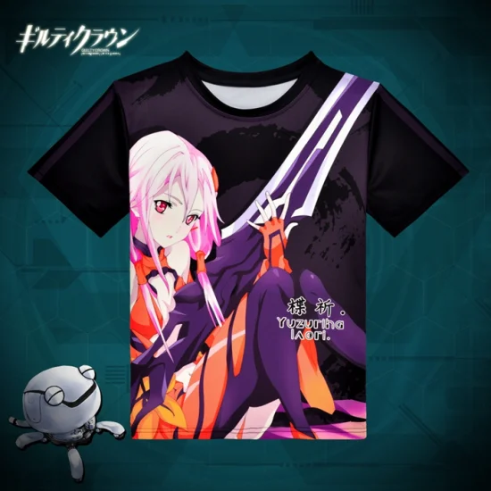 Guilty Crown Inori Yuzuriha Anime Full Print T-Shirt