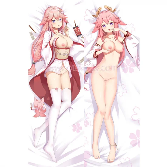 Genshin Impact Dakimakura Yae Miko Body Pillow Case 11