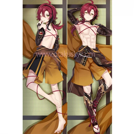 Genshin Impact Dakimakura Shikanoin Heizou Body Pillow Case 02