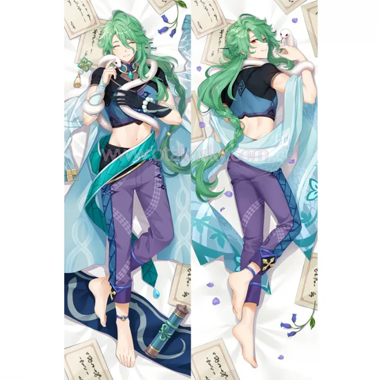 Genshin Impact Dakimakura Baizhu Body Pillow Case 03