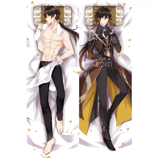 Genshin Impact Dakimakura Zhongli Body Pillow Case