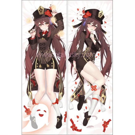 Genshin Impact Dakimakura Hu Tao Walnut Body Pillow Case 07