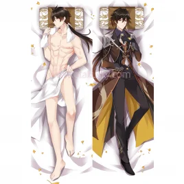 Genshin Impact Dakimakura Zhongli Body Pillow Case 03