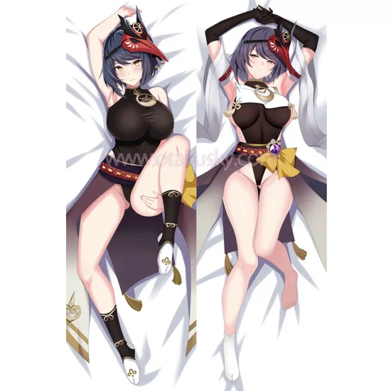 Genshin Impact Dakimakura Kujou Sara Body Pillow Case 04