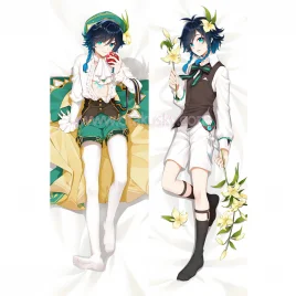 Genshin Impact Dakimakura Venti Body Pillow Case 06