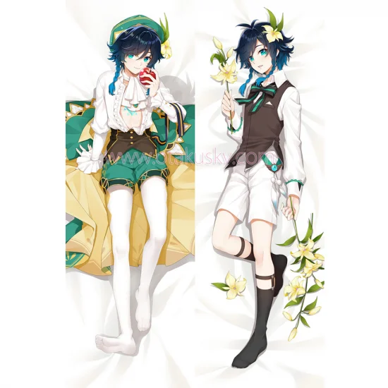 Genshin Impact Dakimakura Venti Body Pillow Case 06