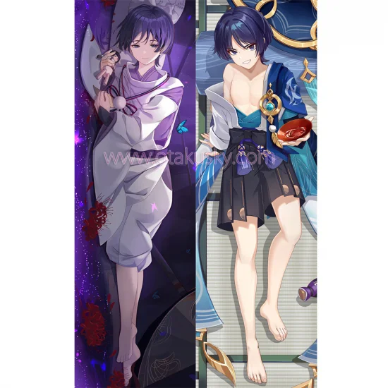 Genshin Impact Dakimakura Wanderer Body Pillow Case 06