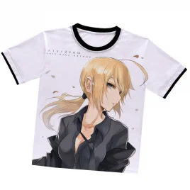 Fate Stay Night Fate Zero Saber White T-Shirt