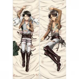 Attack on Titan Dakimakura Levi Eren Yeager Body Pillow Case 05