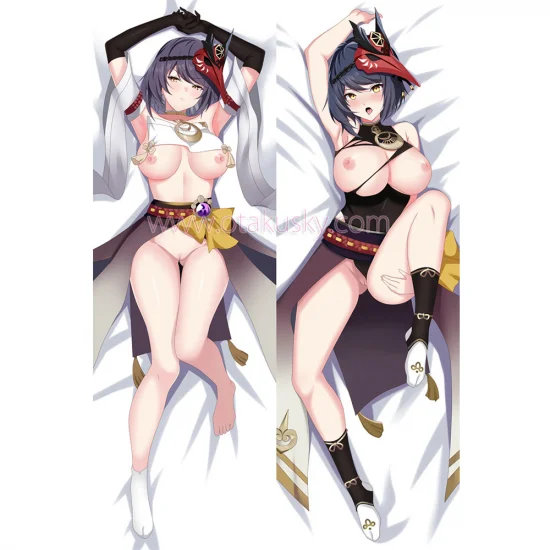 Genshin Impact Dakimakura Kujou Sara Body Pillow Case 09