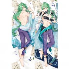 Genshin Impact Dakimakura Baizhu Body Pillow Case 04