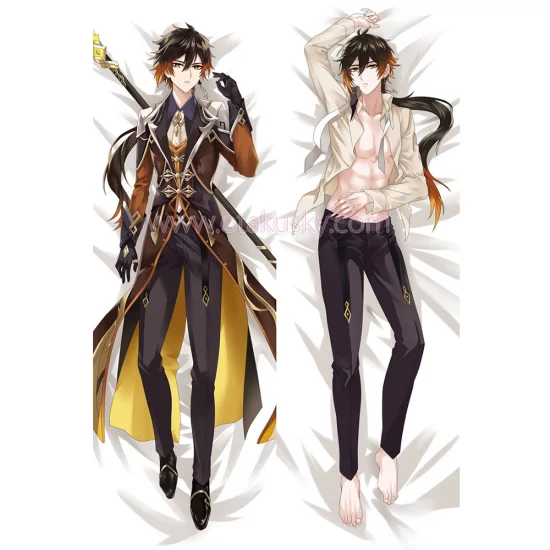 Genshin Impact Dakimakura Zhongli Body Pillow Case 06