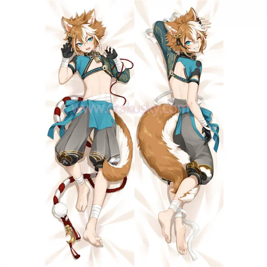 Genshin Impact Dakimakura Gorou Body Pillow Case