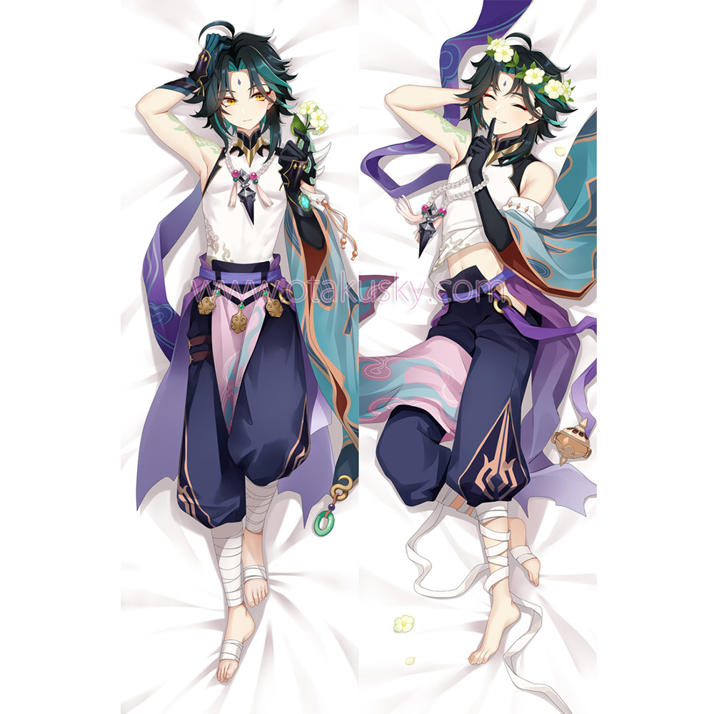 Genshin Impact Dakimakura Xiao Body Pillow Case 03