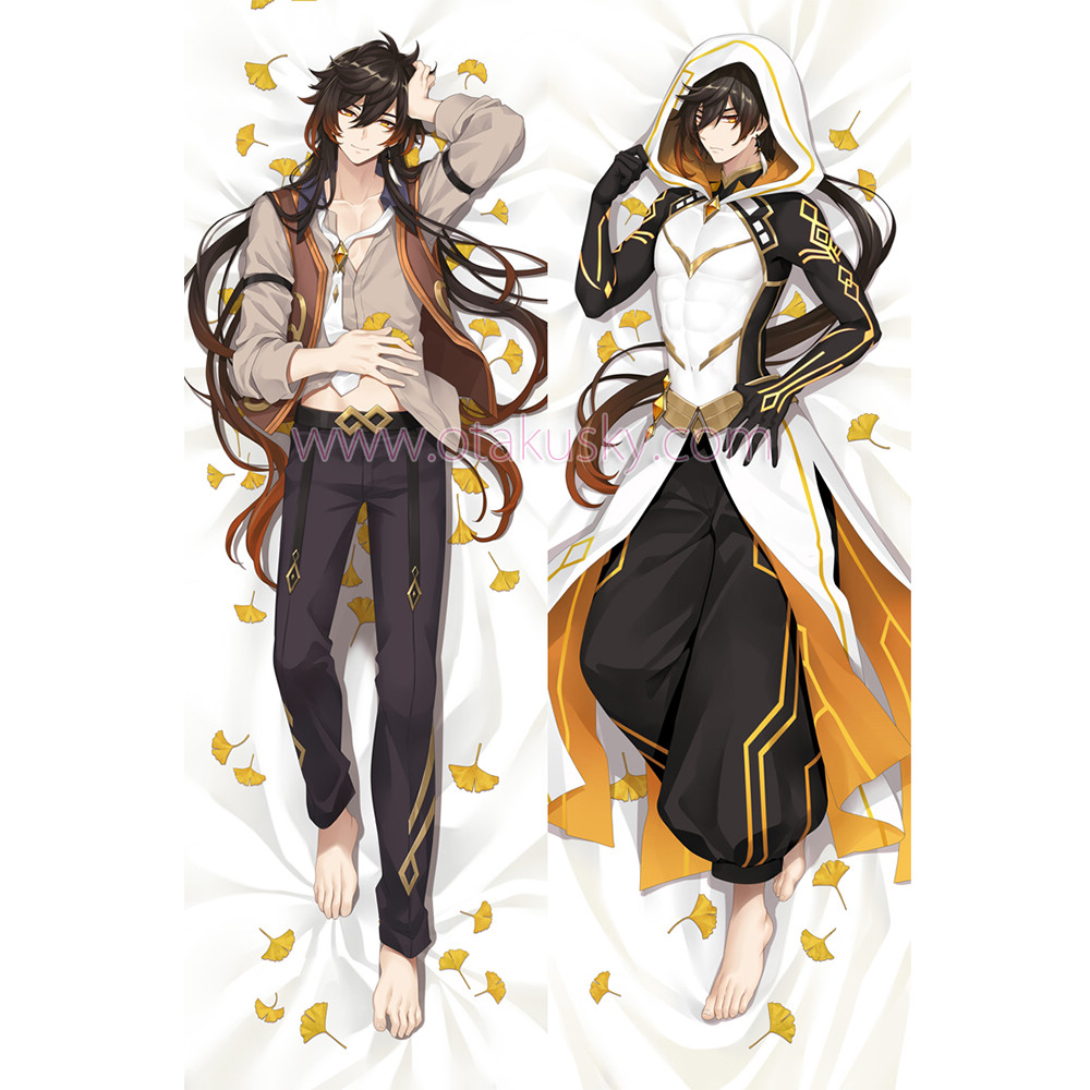 Genshin Impact Dakimakura Zhongli Body Pillow Case 04