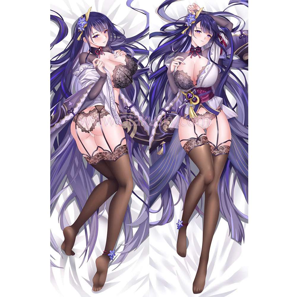 Genshin Impact Dakimakura Baal Raiden Shogun Body Pillow Case 35