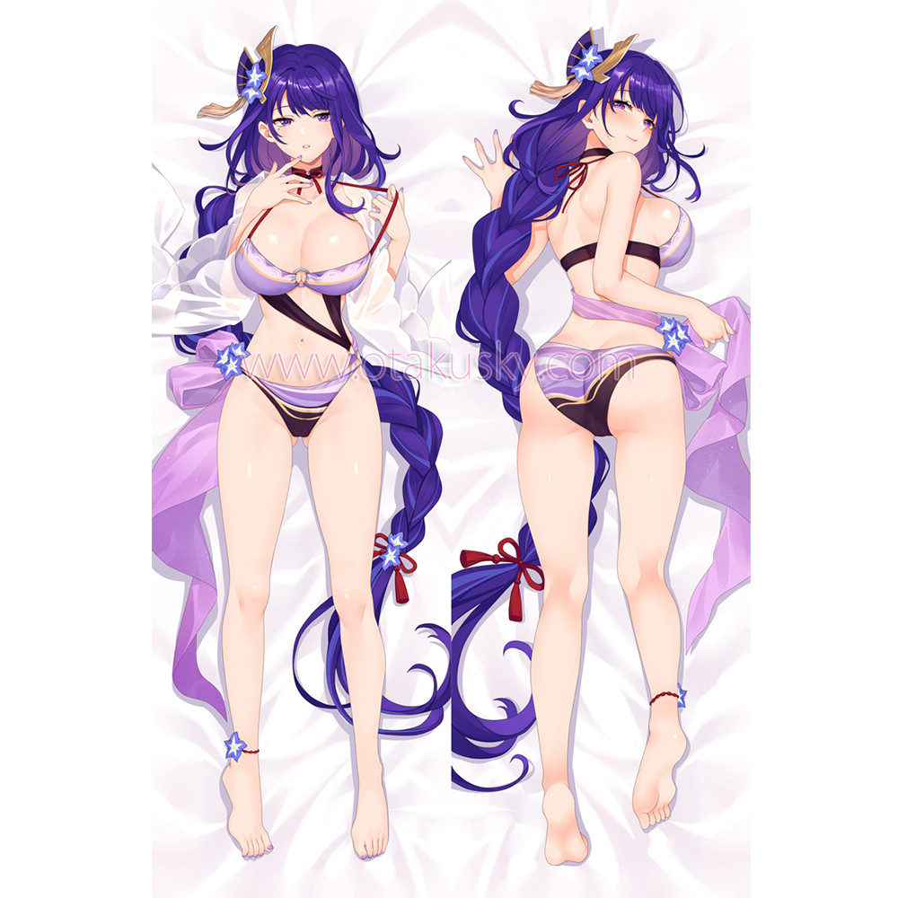 Genshin Impact Dakimakura Baal Raiden Shogun Body Pillow Case 45