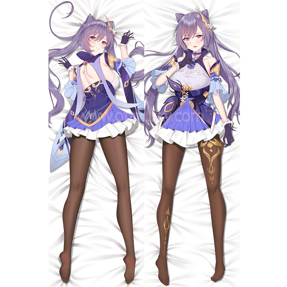 Genshin Impact Dakimakura Keqing Kokusei Body Pillow Case 26