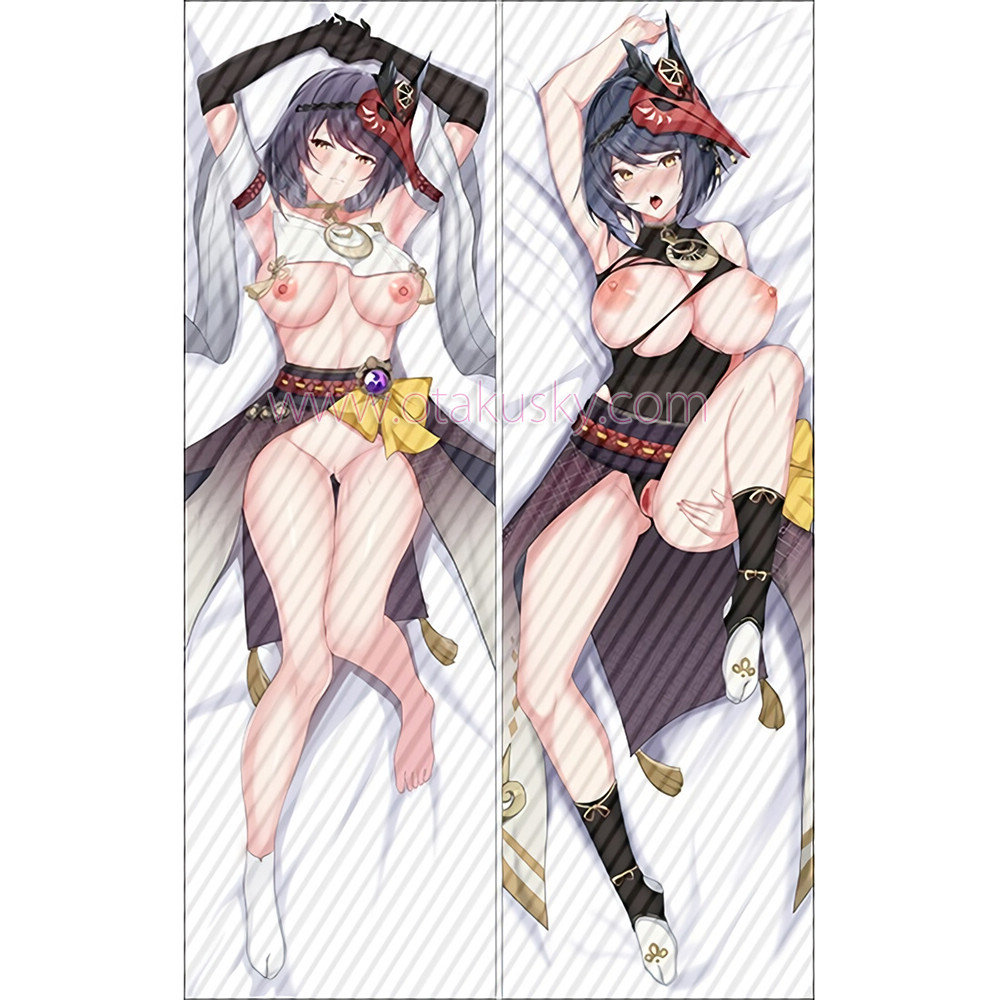 Genshin Impact Dakimakura Kujou Sara Body Pillow Case 06