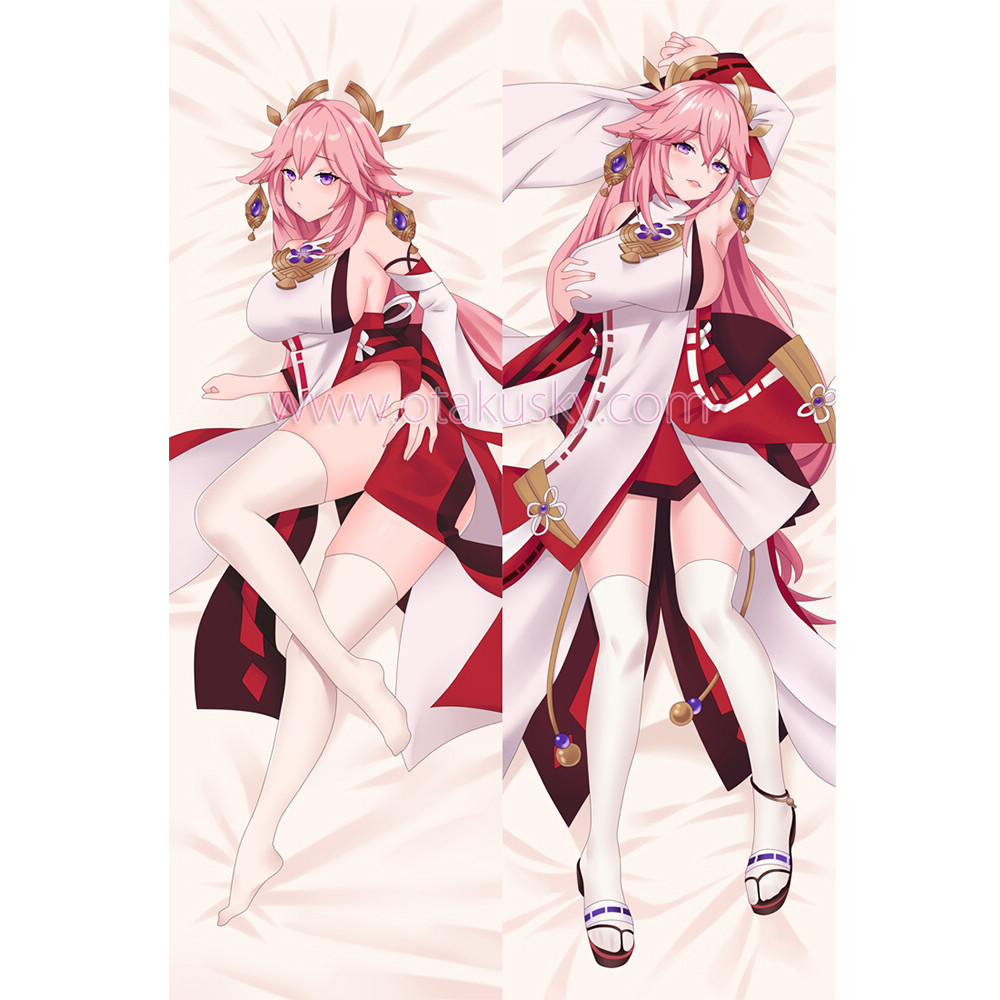 Genshin Impact Dakimakura Yae Miko Body Pillow Case 07