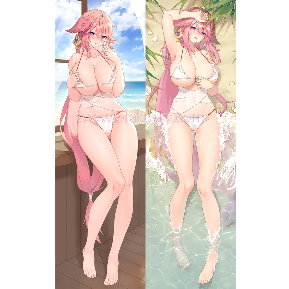 Genshin Impact Dakimakura Yae Miko Body Pillow Case 14